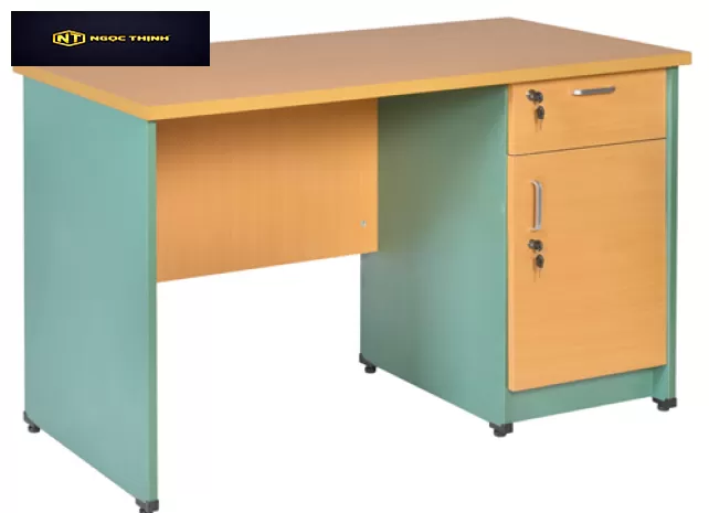 Bàn làm việc gỗ Melamine có hộc liền SV120HL3C - SV140HL3C